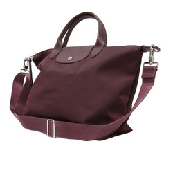 LONGCHAMP Longchamp Bag Dark Red Size: M Le Pliage Neo Nylon Tote Handbag Foldable Women's