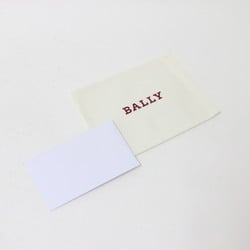 BALLY Calf Leather Business Card Holder, Case, Coin Grey, Women's