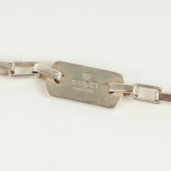 GUCCI Gucci Square Chain Necklace Silver 925 Old Men's