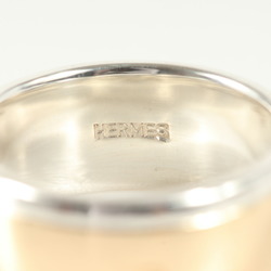 HERMES Size: 12 Combi H Ring Silver Ag925 Au750 High Luxury Men's