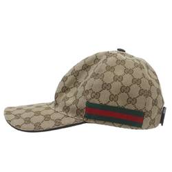 GUCCI GG Canvas Baseball Cap, Size M, 58cm, 200035