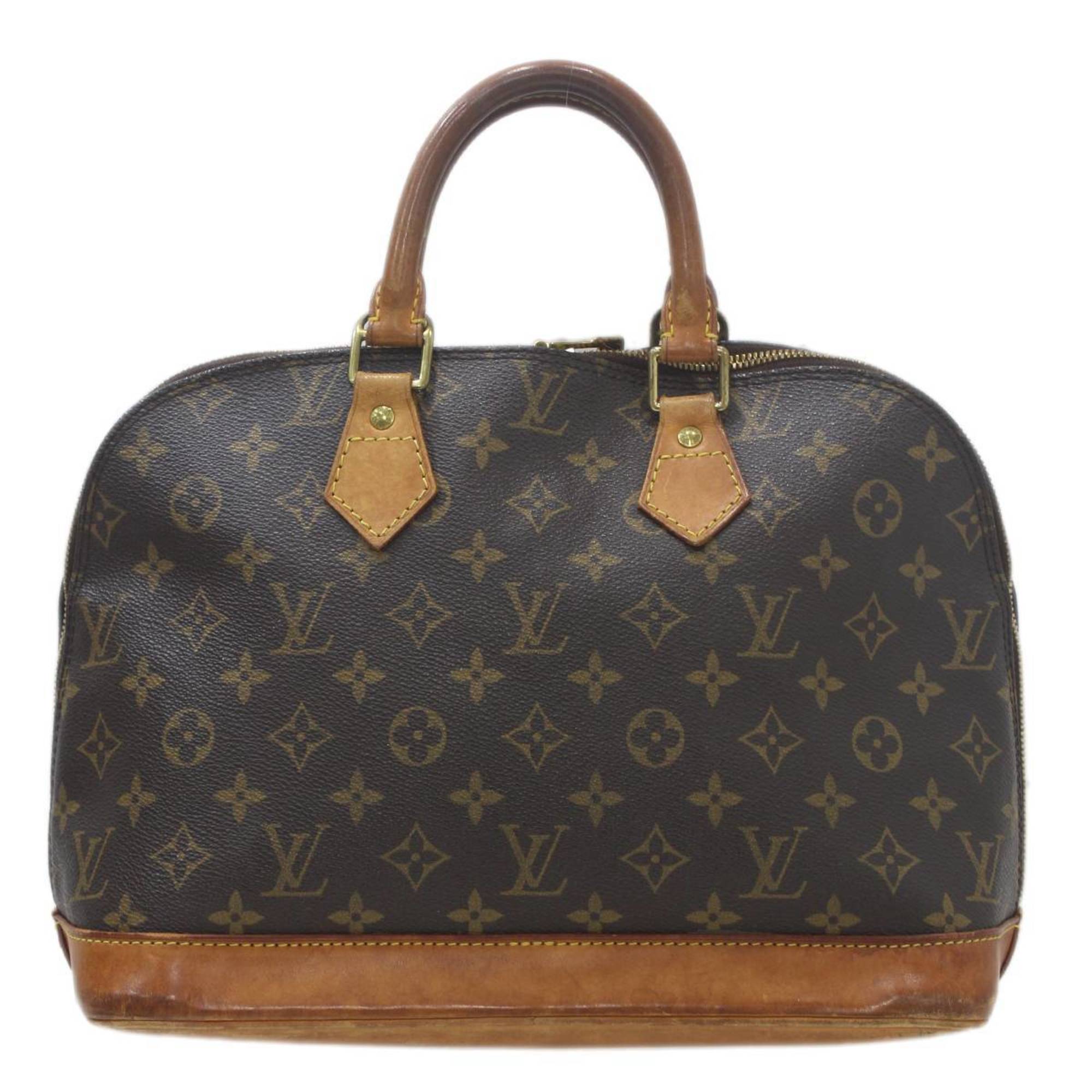 LOUIS VUITTON Louis Vuitton Alma Handbag Monogram Brown M51130 FL0054