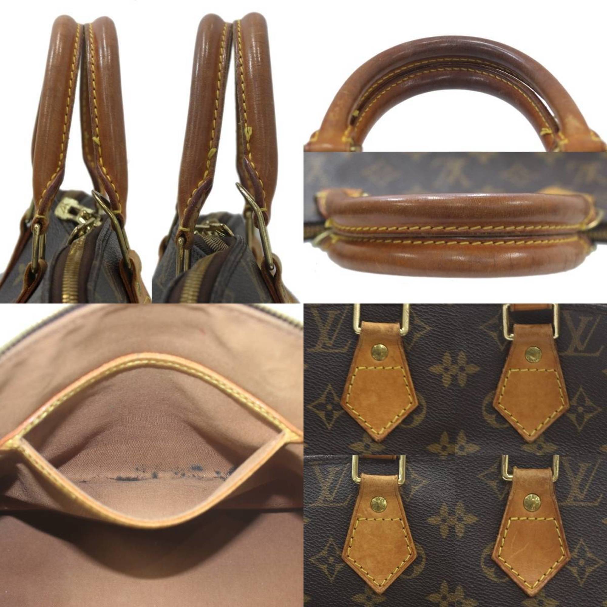 LOUIS VUITTON Louis Vuitton Alma Handbag Monogram Brown M51130 FL0054