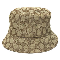 Coach COACH Signature Bucket Hat C7982 Brown 55% Cotton 45% Polyester Men's