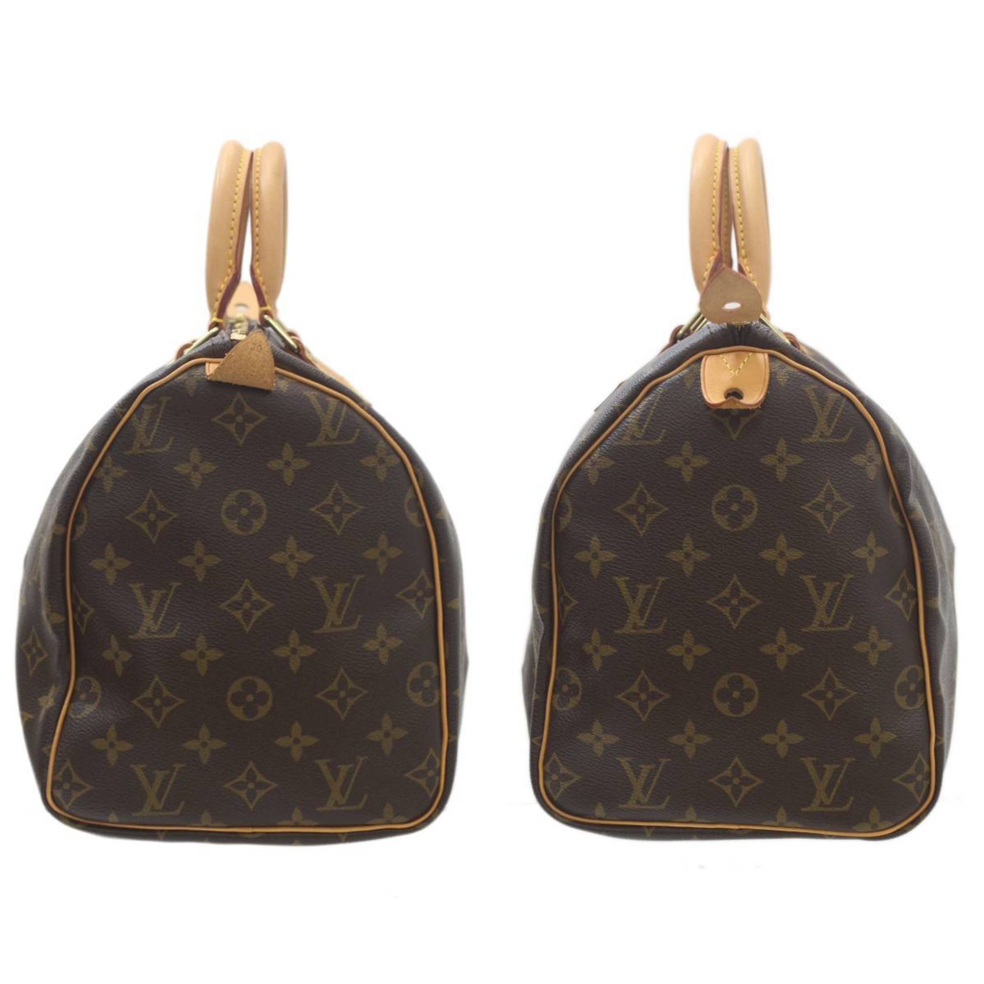 LOUIS VUITTON Louis Vuitton Speedy 30 Boston Bag Monogram Brown M41526 AA0015