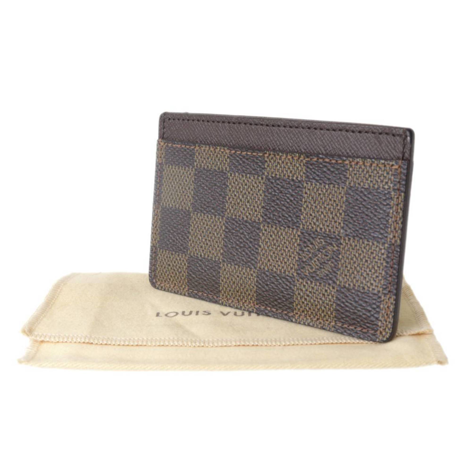 LOUIS VUITTON Louis Vuitton Porte Carte Sample Card Case Damier Ebene N61722 SP2017