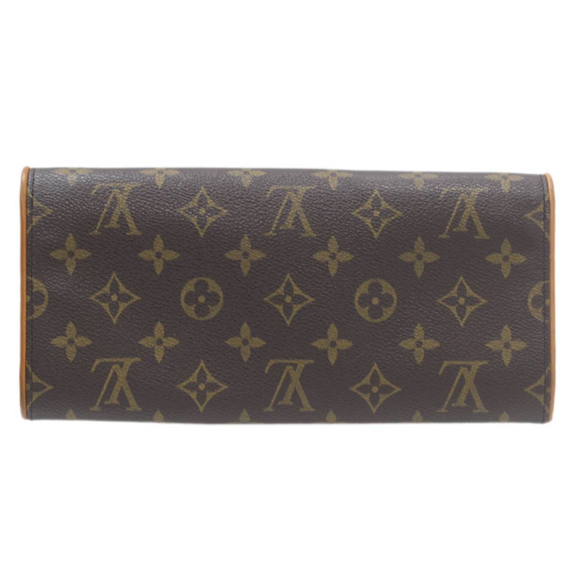 LOUIS VUITTON Louis Vuitton Pochette Twin GM Shoulder Bag Pouch Monogram M51852 FL1001