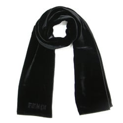FENDI scarf, black, velvet, silk blend, women's