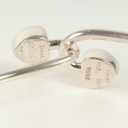 TIFFANY&Co. Tiffany Double Heart Hook Bracelet Silver Ag925 AU750 K18 Luxury Men's