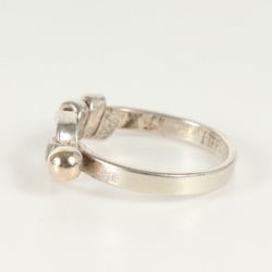 TIFFANY&Co. Tiffany Size: 11 Knot Hook & Eye Combination Ring Silver 925 AU750 Gold Men's
