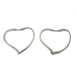 TIFFANY&Co. Tiffany Elesa Peretti Heart Earrings Small Hoop SV925 Women's