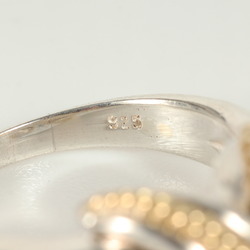 TIFFANY&Co. Tiffany Size: 9 Signature Combination Ring Silver 925 AU750 Men's