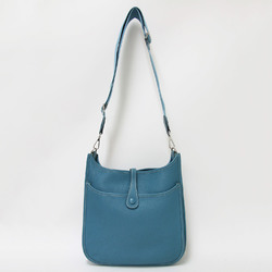 HERMES Hermes Bag Evelyn 3PM Blue Jean □P Stamp Taurillon Clemence Leather Shoulder Women's