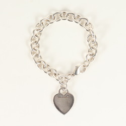 TIFFANY&Co. Tiffany Return to Heart Tag Chain Bracelet, Silver 925, Luxury, Men's