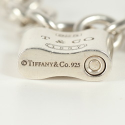 TIFFANY&Co. Tiffany 1837 Padlock Charm Chain Link Bracelet Old Silver 925 Men's