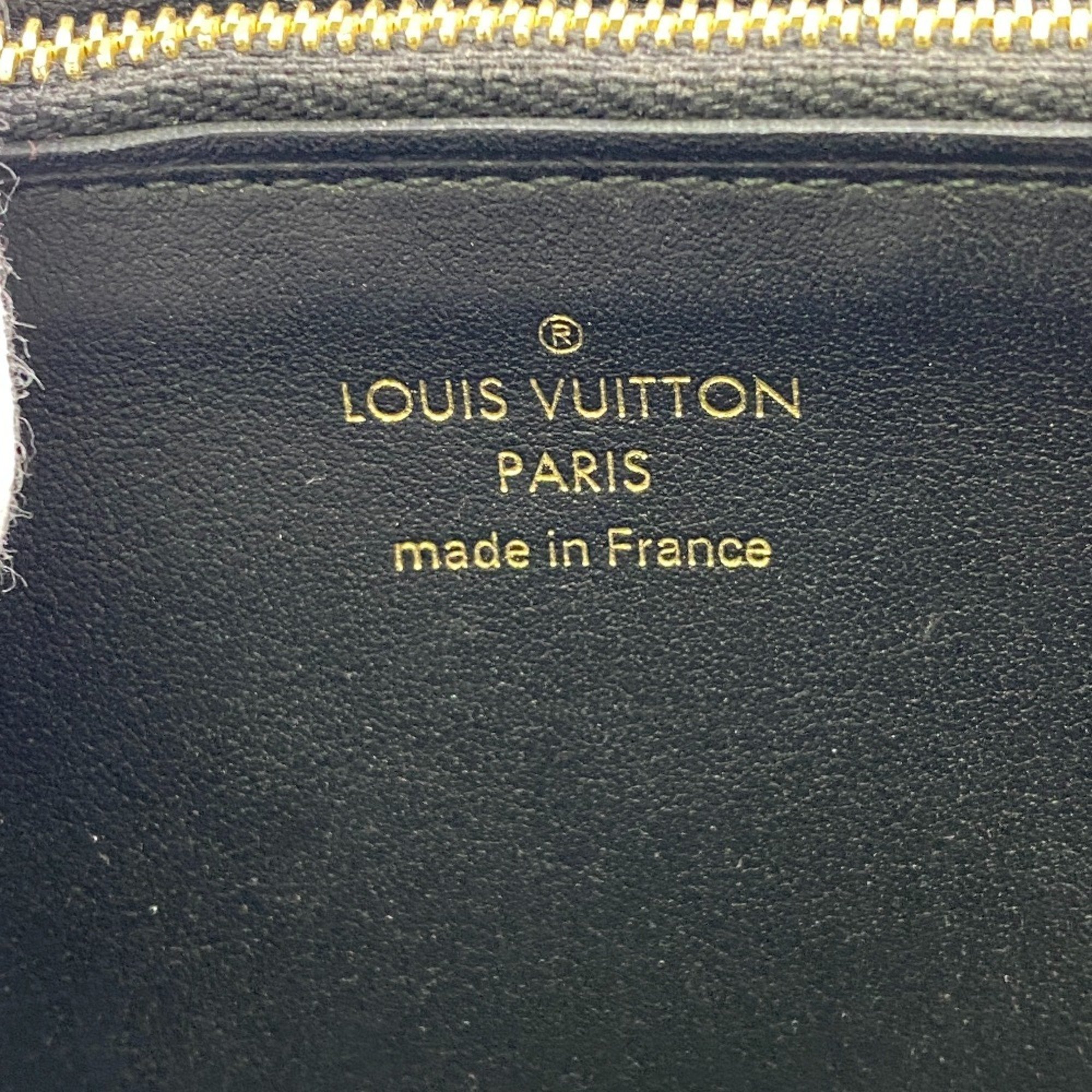 LOUIS VUITTON N90129 Portefeuille Capucines Long Wallet Black Women's