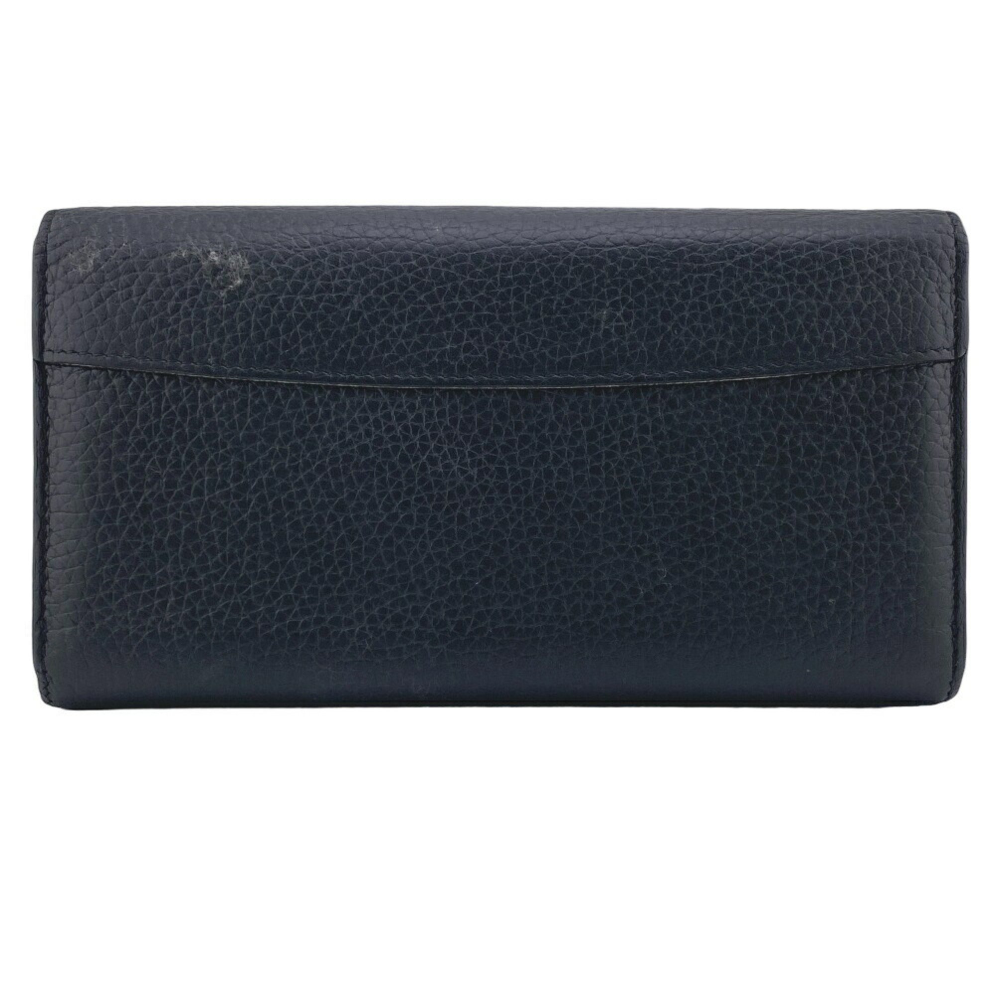 LOUIS VUITTON N90129 Portefeuille Capucines Long Wallet Black Women's