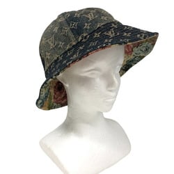 LOUIS VUITTON MP3414 Chapeau Tapestry Hat Monogram Blue Unisex