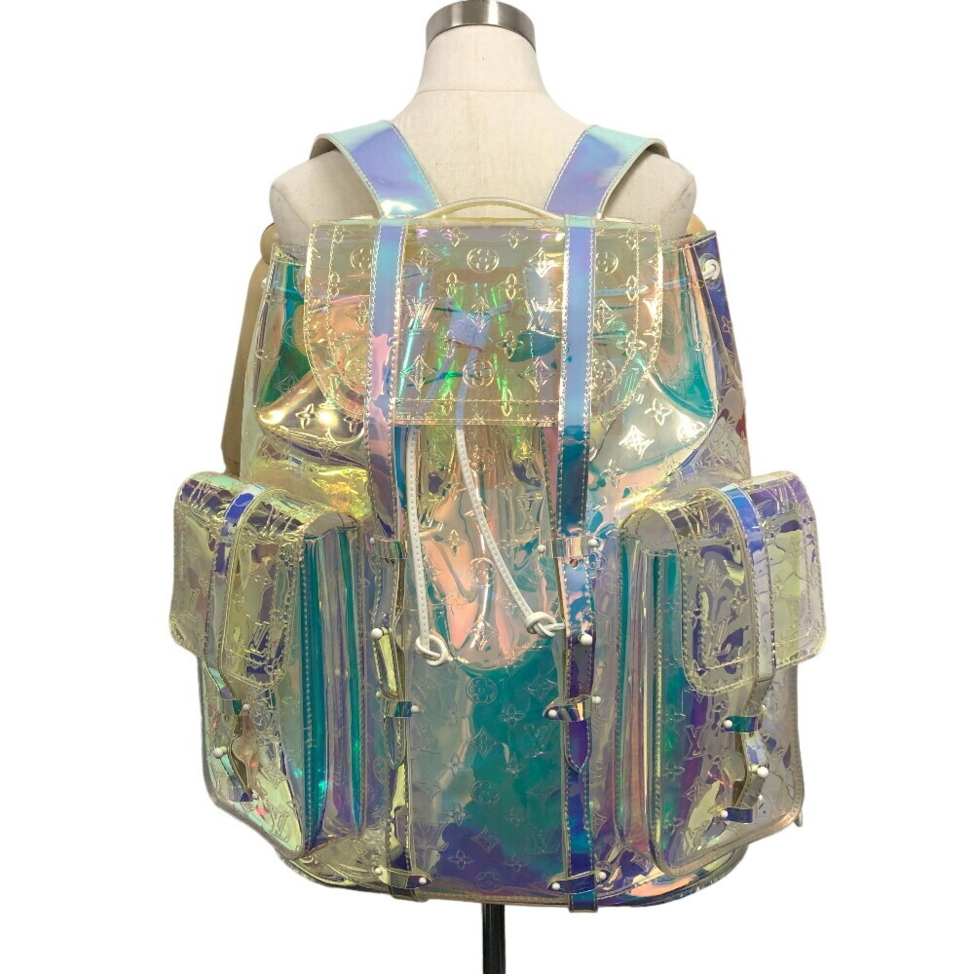 LOUIS VUITTON M44766 Christopher GM Monogram Prism Backpack/Daypack Multicolor Women's