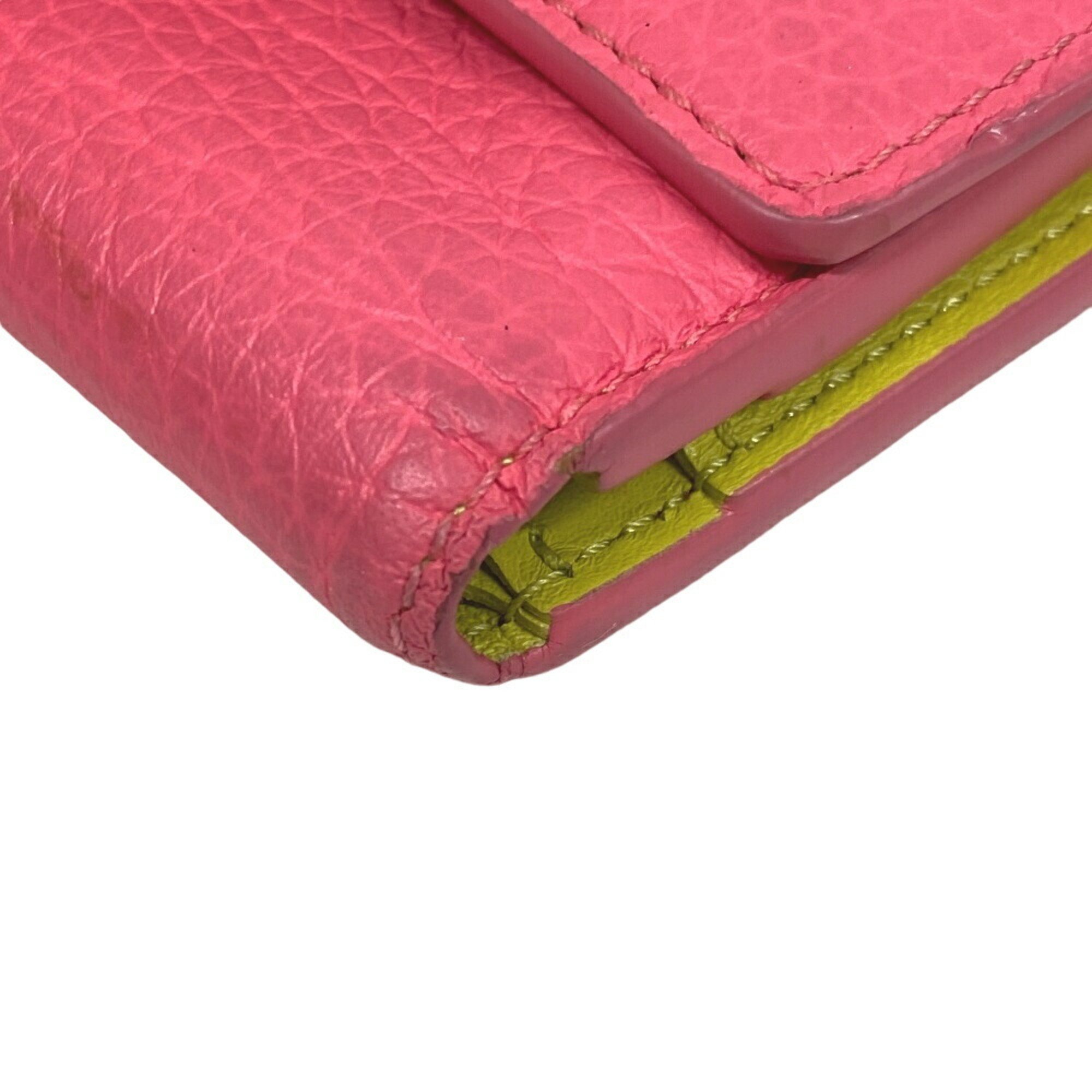 LOUIS VUITTON M81203 Portefeuille Capucines Tri-fold Wallet Pink Women's