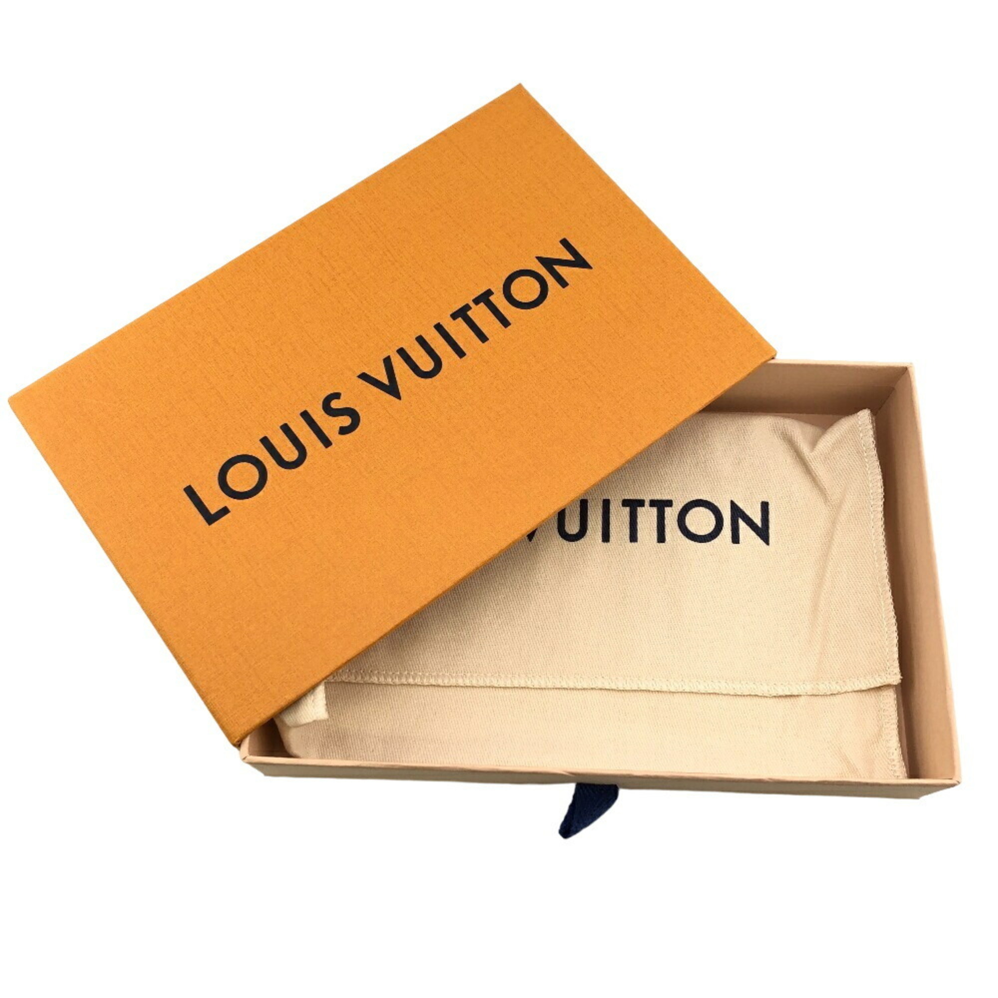 LOUIS VUITTON M80494 Round Zip Wallet Mahina Long Blue Women's