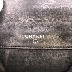 CHANEL Icon Line Coco Mark Bi-fold Wallet Black Women's