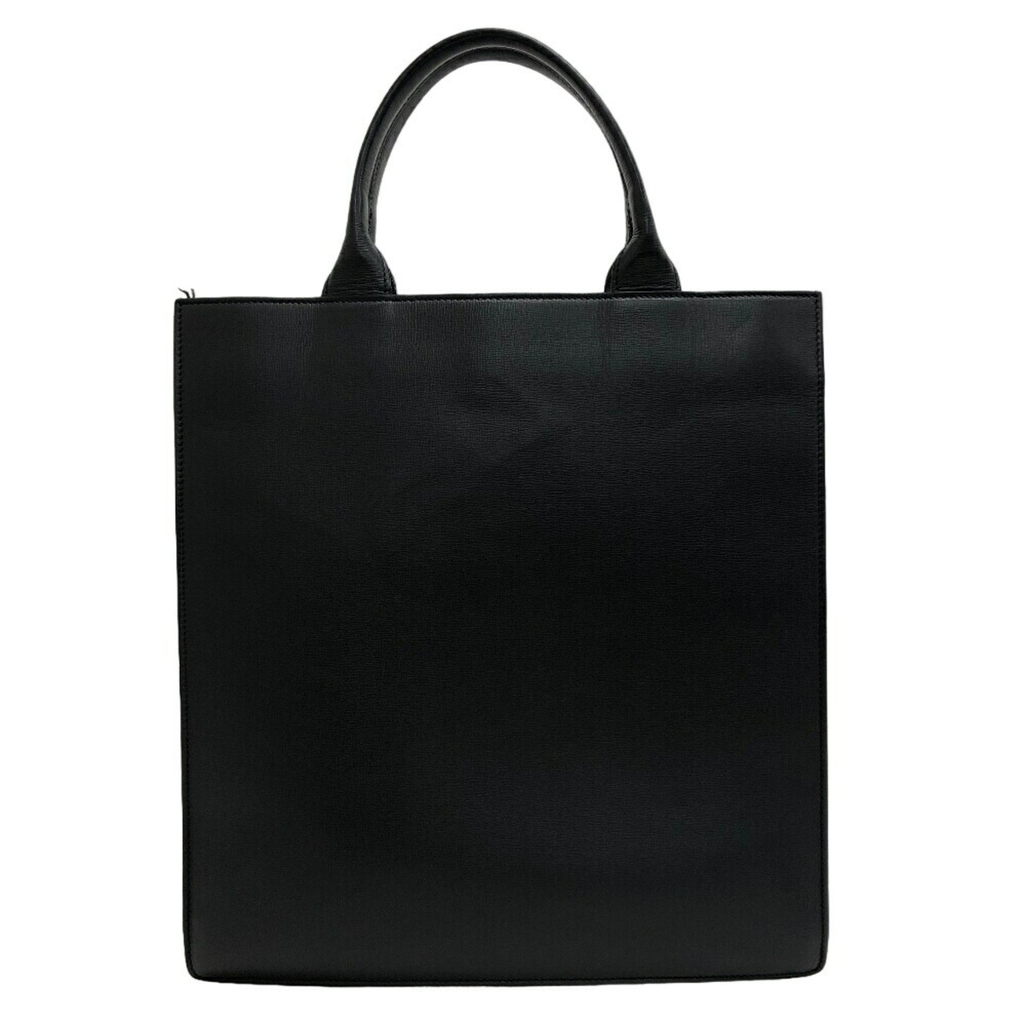 Valextra Boxy Shoulder Bag Tote Black Men's