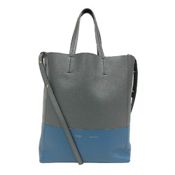 CELINE Vertical Cabas Small Shoulder Handbag Grey Women's