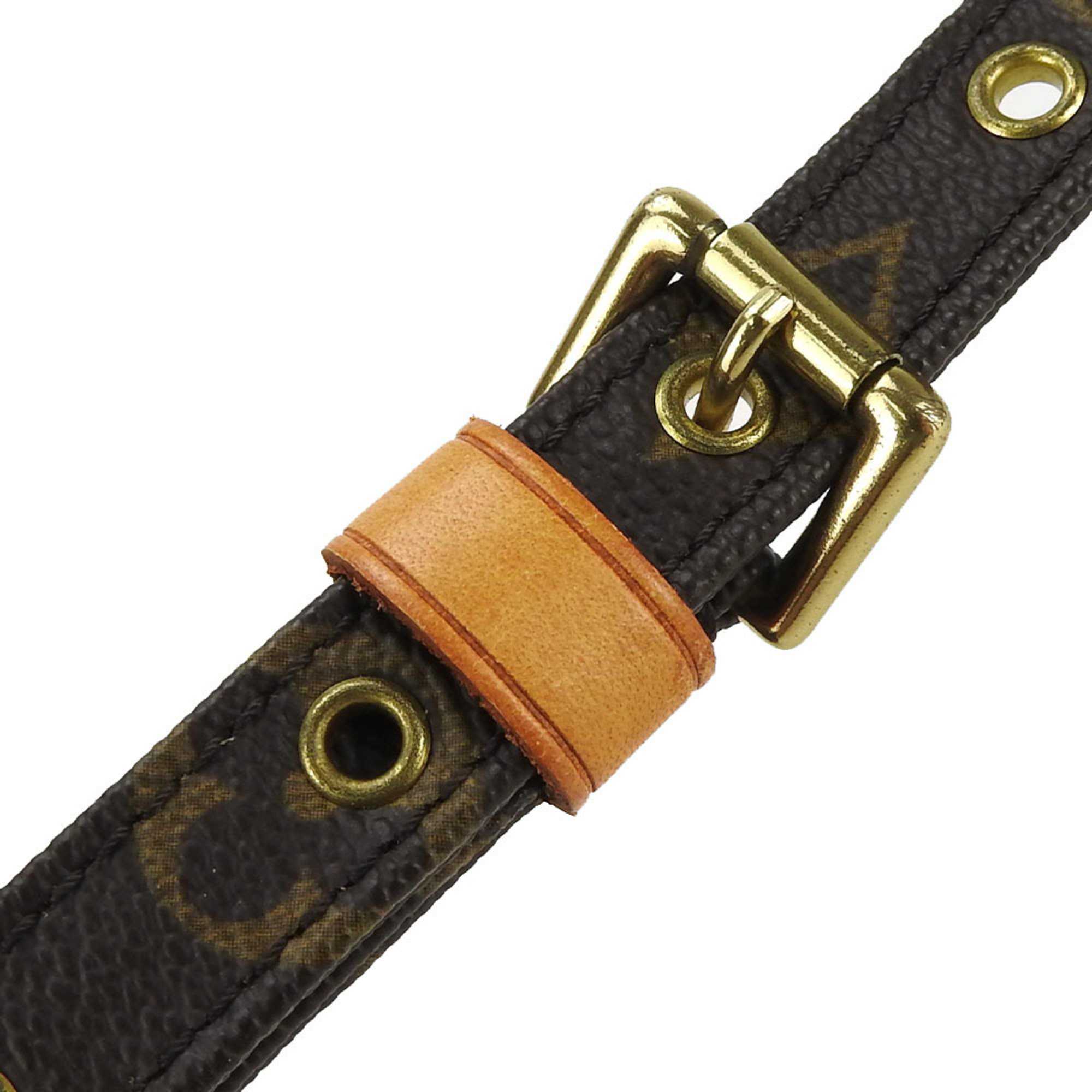 Louis Vuitton Shoulder Strap Monogram Brown Adjustable Women's LOUIS VUITTON