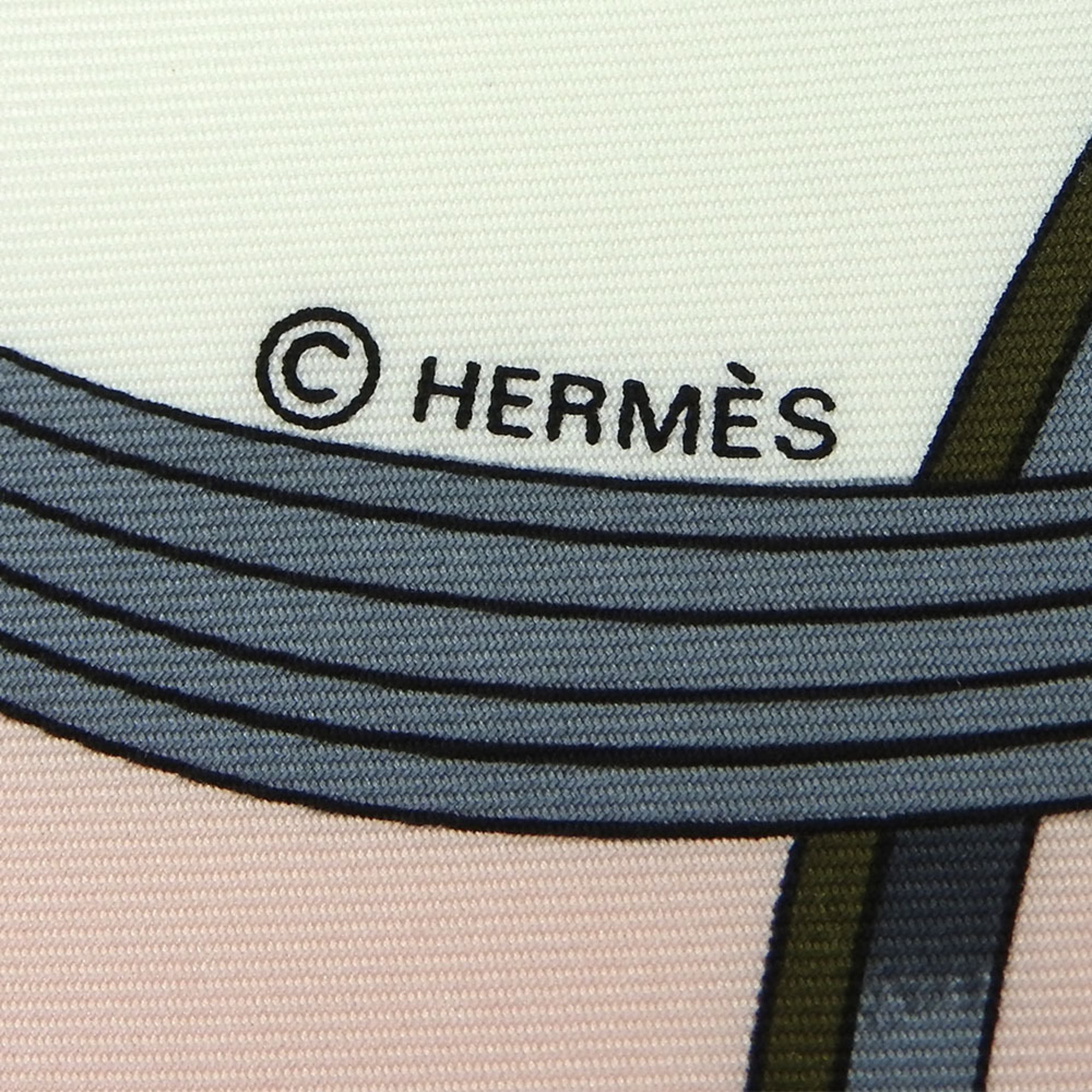Hermes Scarf Carré 90 Silk Pink SPRINGS Springs Accessories Women's HERMES