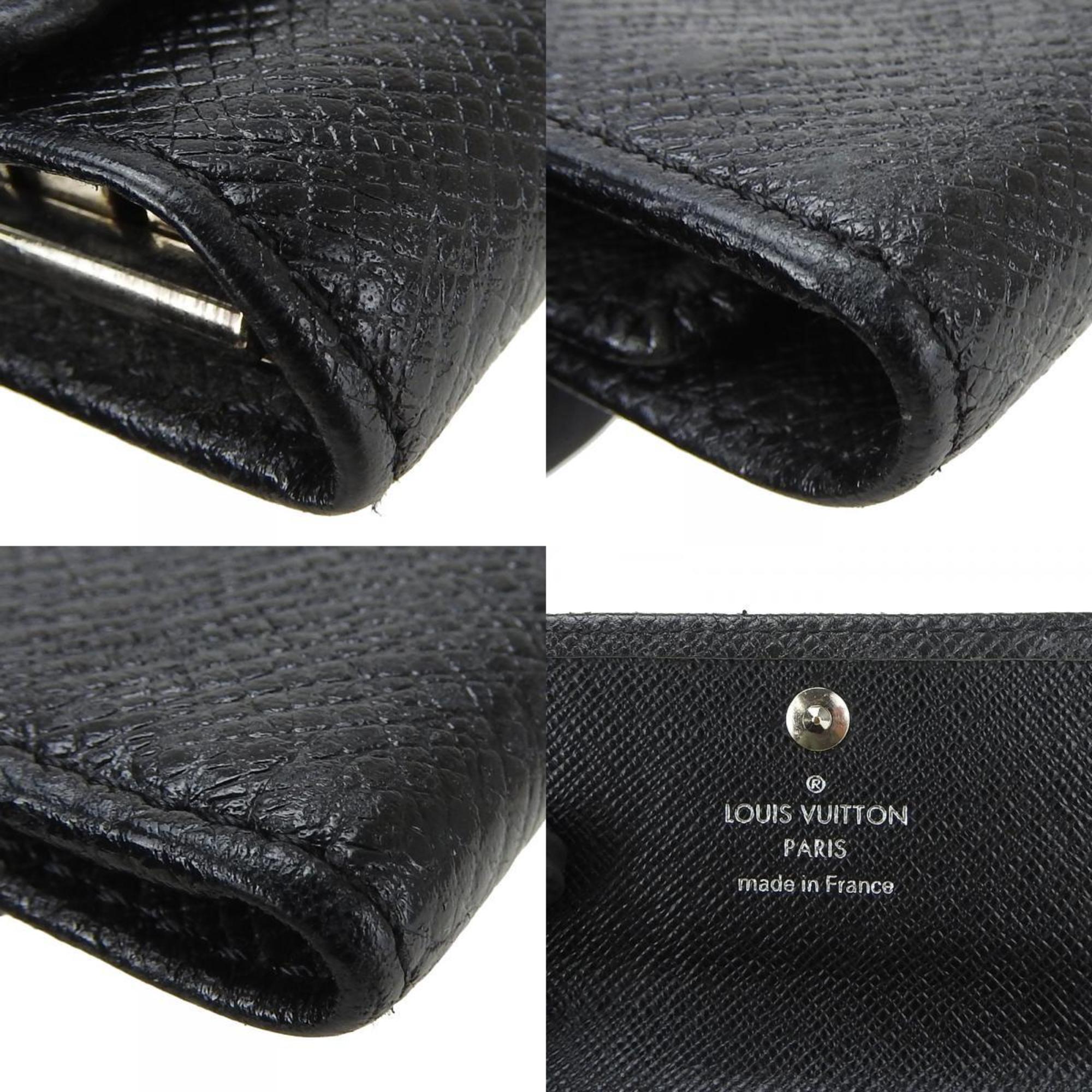 Louis Vuitton Key Case Multicle 6 M30500 Taiga Ardoise Black 6-ring Accessory Women's Men's LOUIS VUITTON