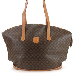 CELINE Tote Bag Macadam Leather Brown Women's