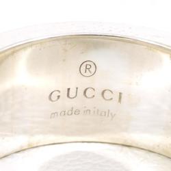 Gucci Branded G Silver Ring with Bag Total Weight Approx. 7.5g