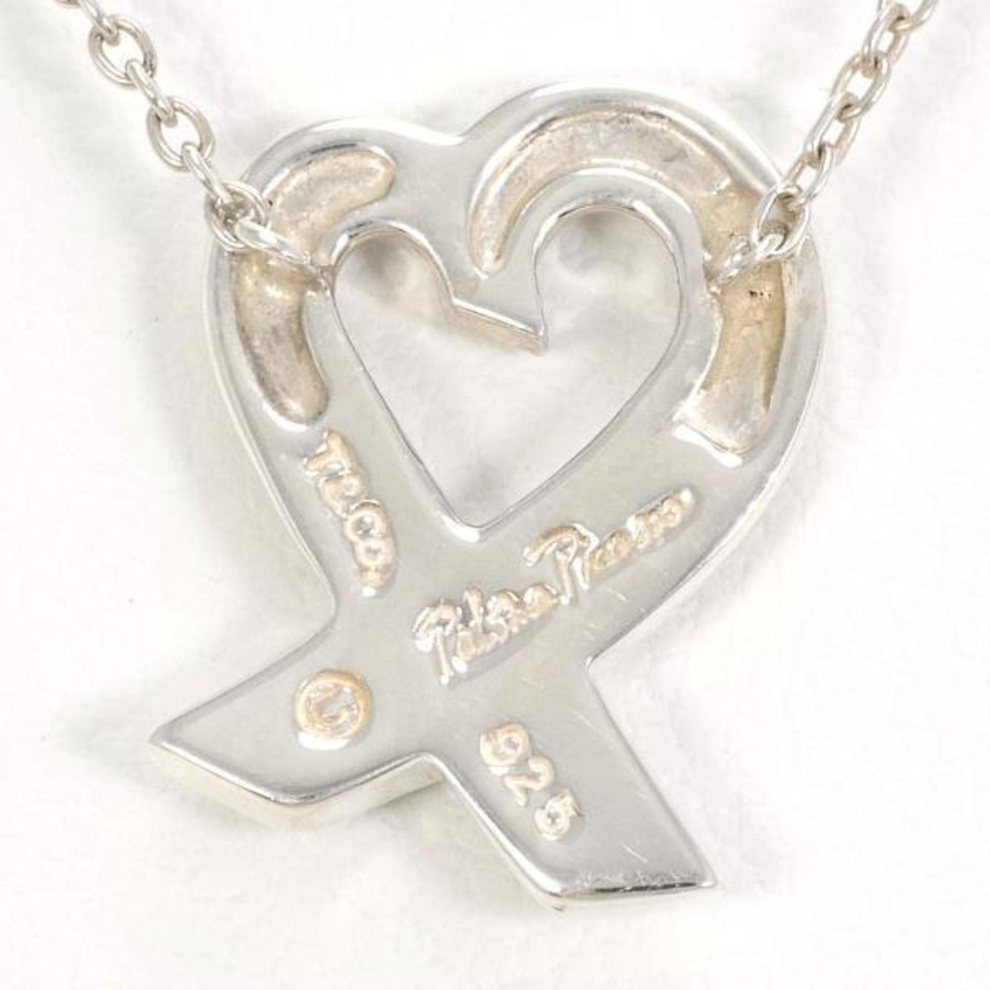 Tiffany Loving Heart Silver Necklace Total weight approx. 2.9g 41cm