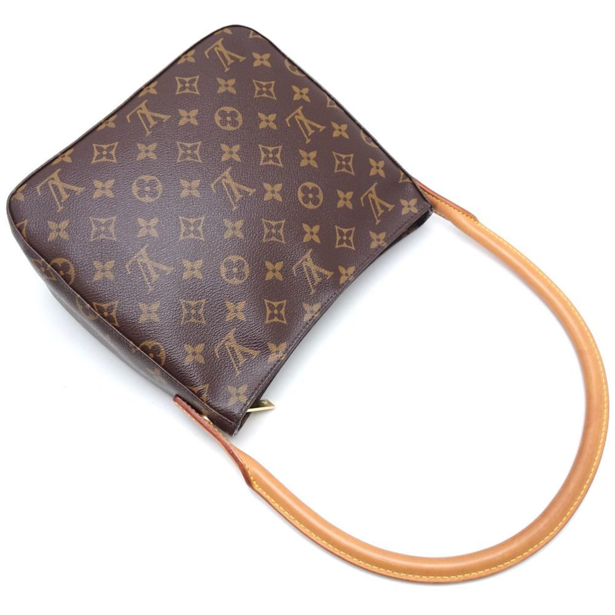 LOUIS VUITTON Louis Vuitton Monogram Looping MM M51146 Shoulder Bag Brown 351326