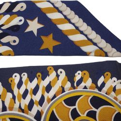 HERMES Scarf Twilly Ceremonial Epaulets EPAULETTES DE GALA Silk Multicolor Navy 180507