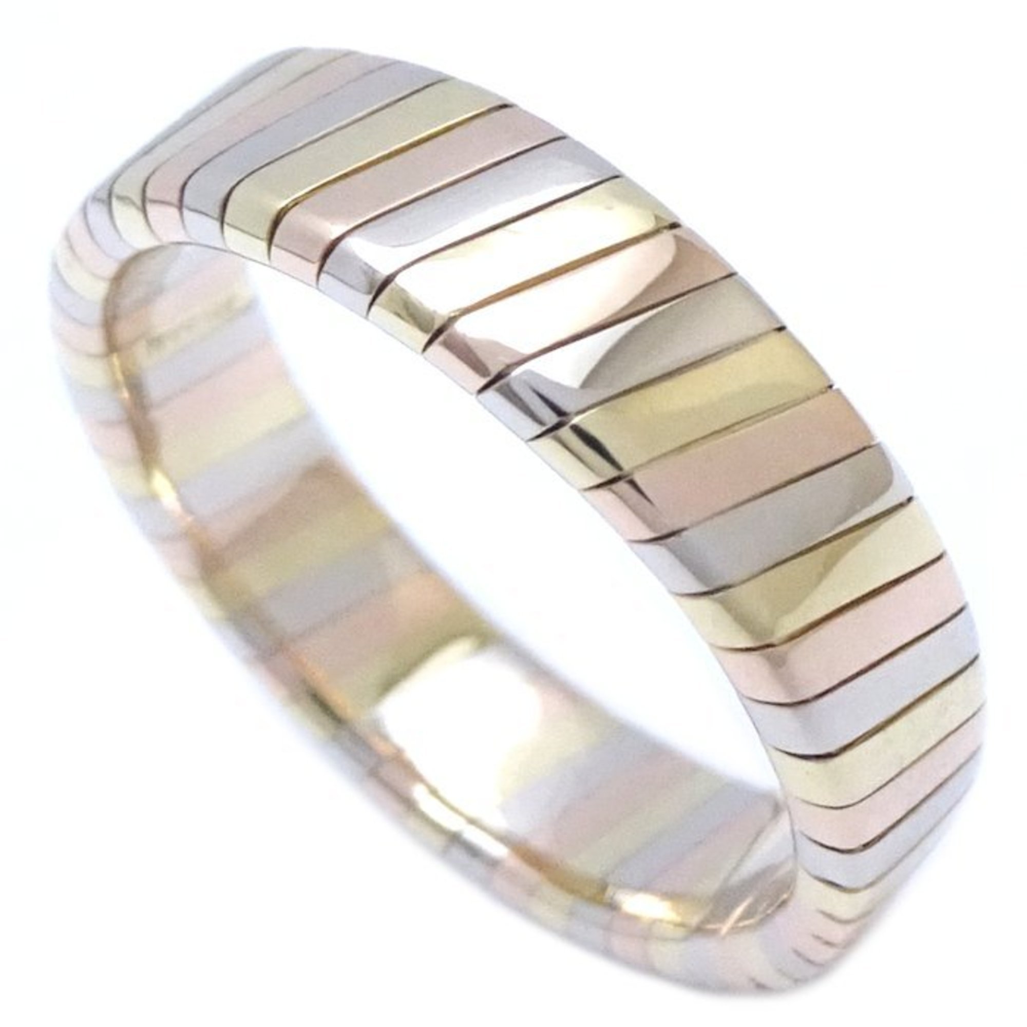 BVLGARI Tubogas Ring, 18K Three-Color Gold, 291948