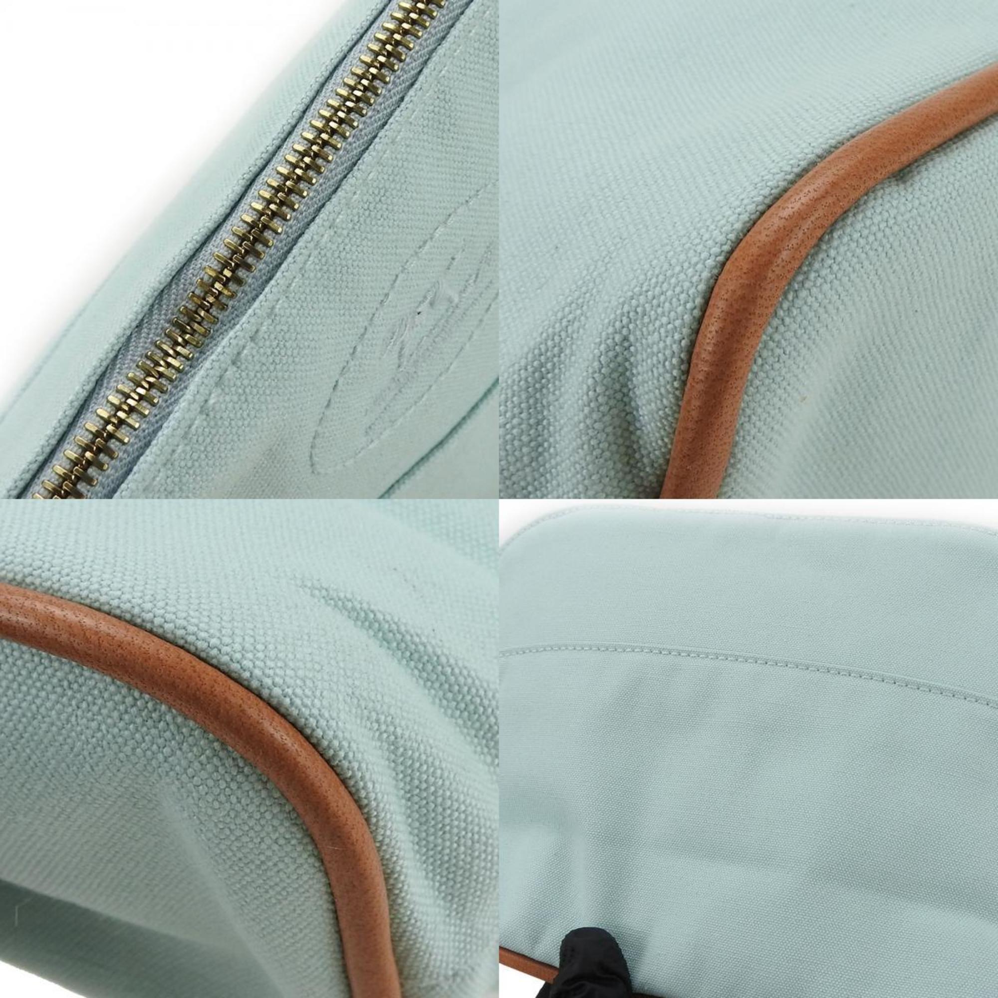 Hermes Pouch Bolide MM Canvas Light Blue Multi Bag-in-Bag Women's HERMES