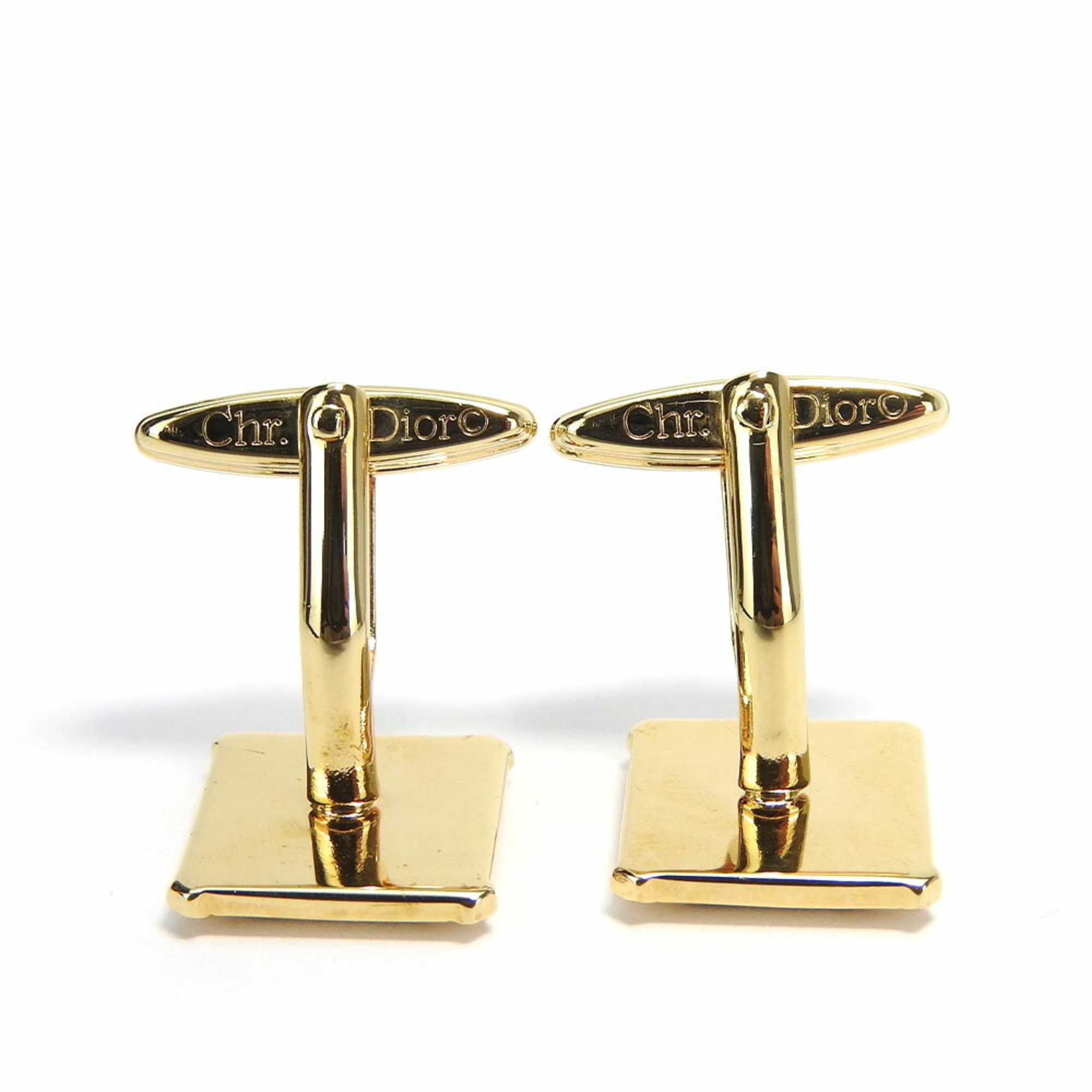 Christian Dior Cufflinks Metal Gold CD Accessories Men