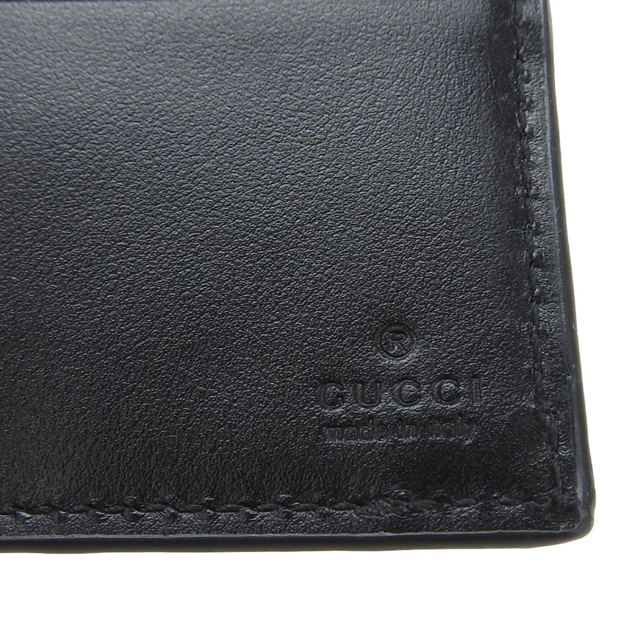 Gucci Wallet 676656 GG Embossed Black Accessory Money Clip Men's GUCCI