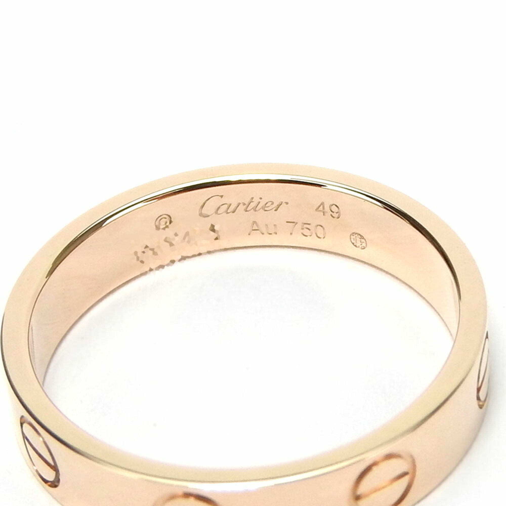 Cartier Ring Love 49 K18PG approx. 3.0g Pink Gold Women's CARTIER