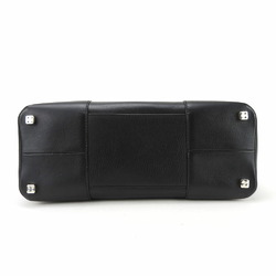 LOEWE Handbag Fusta Leather Black Anagram Ladies