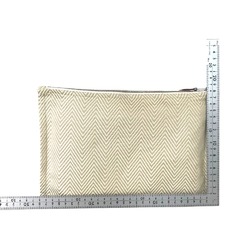 HERMES Yachting Pouch for Women, Canvas, White