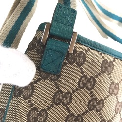 GUCCI Crossbody Shoulder Bag for Women GG Canvas Brown Green 141863 001998