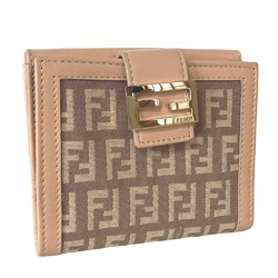 FENDI Zucchino Compact Wallet Bi-fold for Women Canvas Pink 2251 8M0188 LPN 089