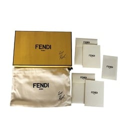 FENDI By the Way Round Zip Long Wallet for Women Leather Black White Beige 8M0299 7MR 168 0274