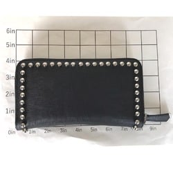 FENDI By the Way Round Zip Long Wallet for Women Leather Black White Beige 8M0299 7MR 168 0274