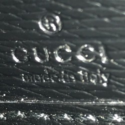 GUCCI Kingsnake Print Round Zip Long Wallet for Men Leather Black 451273 2778