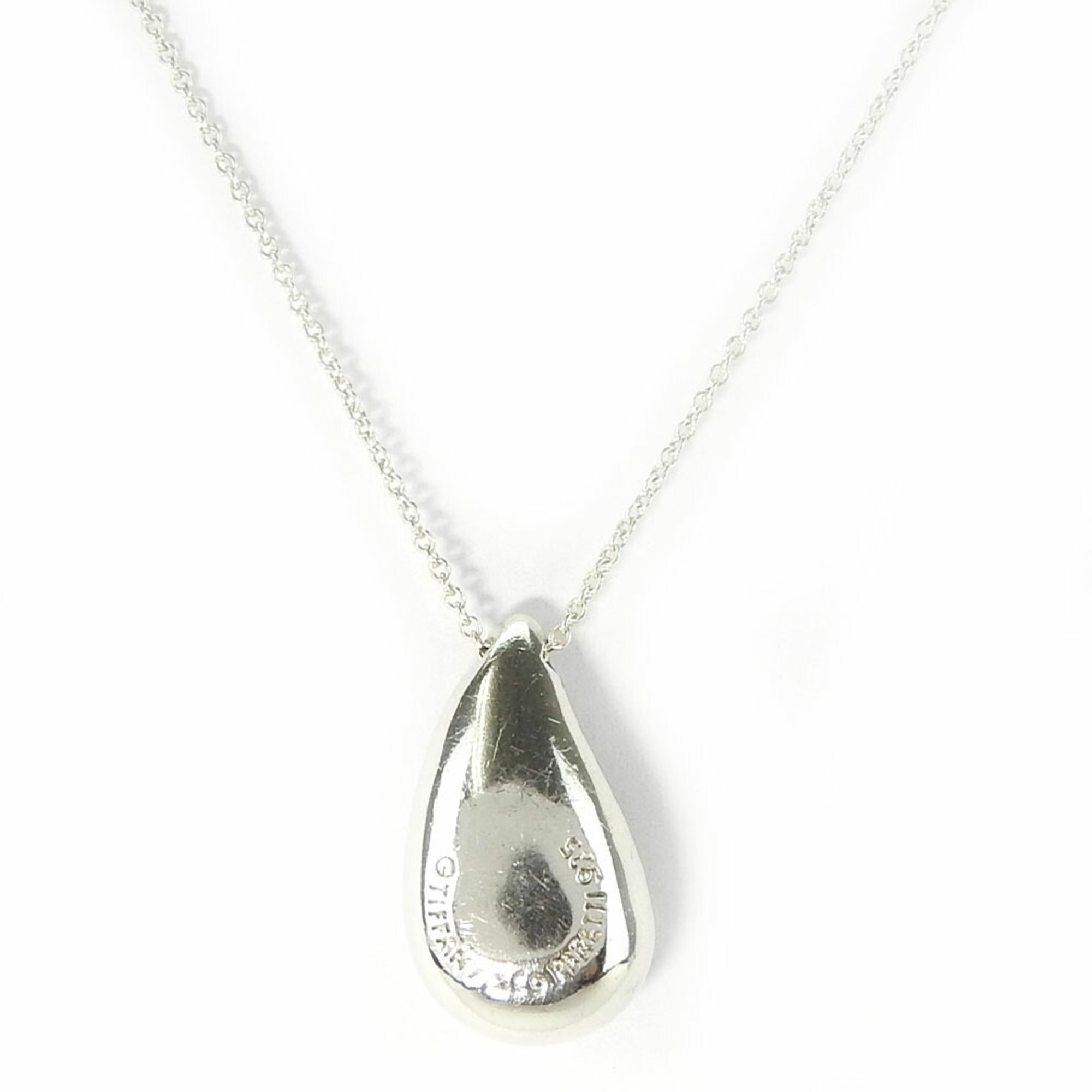 Tiffany & Co. Teardrop Necklace, Silver 925, Approx. 9.3g, Long Chain, Women's, TIFFANY