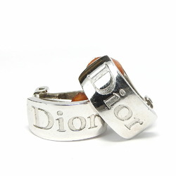 Christian Dior Earrings Metal Silver Accessories Women's